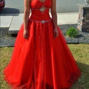 Prom dress, size 6, corset back